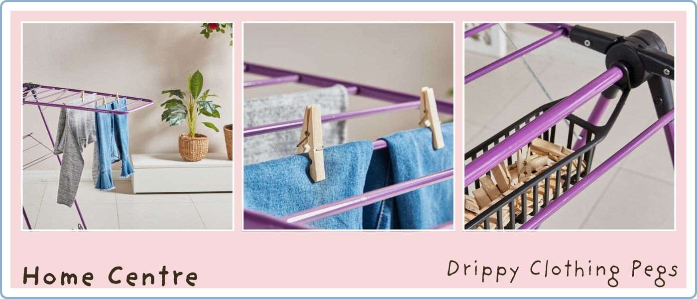 بسته 100 عددی گیره لباس مدل هوم سنتر مدل Home Centre Drippy 